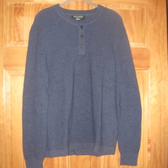 Banana Republic Blue Italian Merino Sweater - Picture 1 of 2